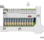 ★手数料０円★真岡市並木町２丁目　月極駐車場（LP）